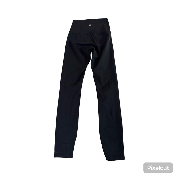 lululemon athletica Pants - Lululemon High Rise Leggings Black Size 0 Athletic Yoga Pants 25" wunder unders
